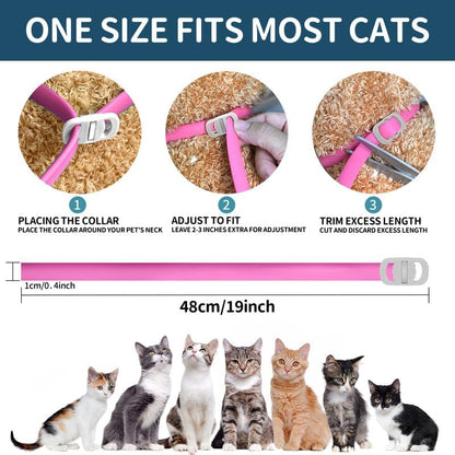 TeccFind- 4 Pack Cat Flea Collar- 8 month flea and tick protection per collar total 32 month package.